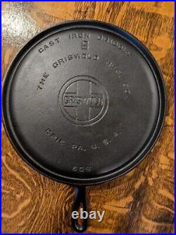 GRISWOLD Large Block Logo #9 Griddle, Flat & Clean. Restored