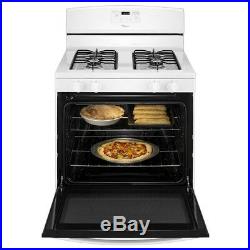 Gas Range Recessed Touch Electronic Controls Enameled Cast Iron 5.1 cu ft