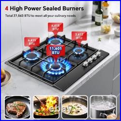 Gas Stove 24 Inch Eascookchef, 24 Inch Gas Cooktop 4 Burnergas Stove Nglpg Conver