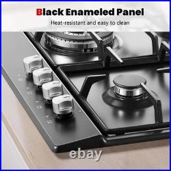 Gas Stove 24 Inch Eascookchef, 24 Inch Gas Cooktop 4 Burnergas Stove Nglpg Conver