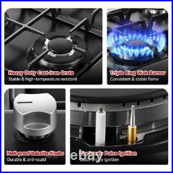Gas Stove 24 Inch Eascookchef, 24 Inch Gas Cooktop 4 Burnergas Stove Nglpg Conver