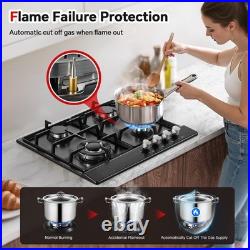 Gas Stove 24 Inch Eascookchef, 24 Inch Gas Cooktop 4 Burnergas Stove Nglpg Conver