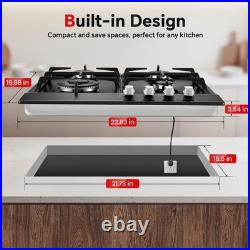 Gas Stove 24 Inch Eascookchef, 24 Inch Gas Cooktop 4 Burnergas Stove Nglpg Conver