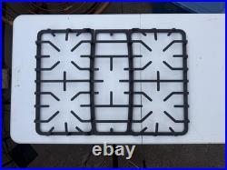 Gas Stove Burner Grates 3pc Cast Iron Replacement Set Black Heavy Duty