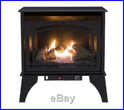 Gas Stove Propane Vent Free Fireplace Natural Gas Space Heater Black Fireplaces