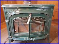 Green Vermont Casting wood stove