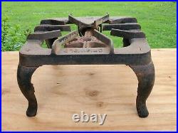 Griswold 201 Cast Iron One Burner Gas Stove Grill Vtg Old Camping Hunting Rare