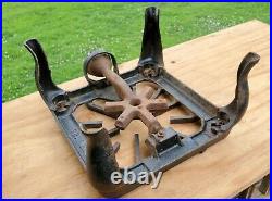 Griswold 201 Cast Iron One Burner Gas Stove Grill Vtg Old Camping Hunting Rare