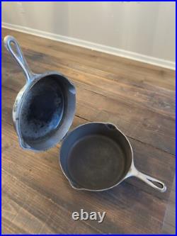 Griswold 80 Double Cast Iron Skillet 1102 & 1103