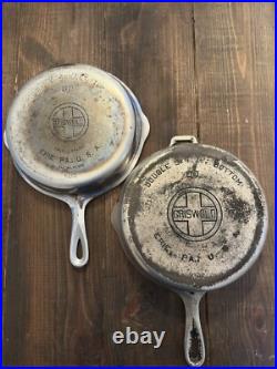 Griswold 80 Double Cast Iron Skillet 1102 & 1103