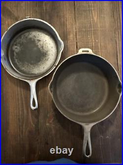 Griswold 80 Double Cast Iron Skillet 1102 & 1103