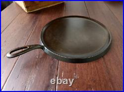 Griswold #9 Cast Iron Griddle With Large Block Logo Restored