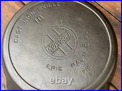 Griswold Cast Iron #10 Slant EPU Skillet