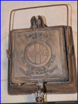 Griswold Cast Iron #11 American HIGH BASE Waffle Iron 3270/987 Base Griswold Cast Iron #11 American HIGH BASE Waffle Iron 3270/987 Base