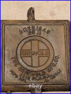 Griswold Cast Iron #11 American HIGH BASE Waffle Iron 3270/987 Base Griswold Cast Iron #11 American HIGH BASE Waffle Iron 3270/987 Base