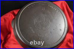 Griswold Cast Iron #11 Large Slant Logo Skillet With Heat Ring & Slight Ghost Mark