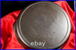 Griswold Cast Iron #11 Large Slant Logo Skillet With Heat Ring & Slight Ghost Mark