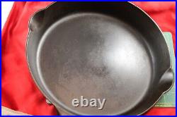 Griswold Cast Iron #11 Large Slant Logo Skillet With Heat Ring & Slight Ghost Mark