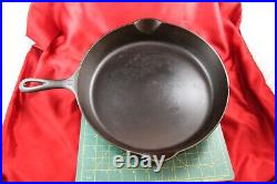 Griswold Cast Iron #11 Large Slant Logo Skillet With Heat Ring & Slight Ghost Mark