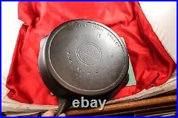 Griswold Cast Iron #11 Large Slant Logo Skillet With Heat Ring & Slight Ghost Mark