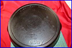 Griswold Cast Iron #11 Large Slant Logo Skillet With Heat Ring & Slight Ghost Mark