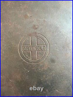 Griswold Cast Iron #14 Large SLANTED Logo Bailed Griddle