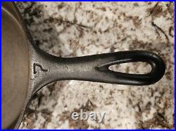 Griswold Cast Iron #7 Large Block Logo Skillet with Heat Ring