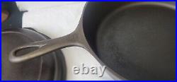 Griswold Cast Iron Chicken Fryer #8 With Lid Small Logo