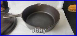 Griswold Cast Iron Chicken Fryer #8 With Lid Small Logo