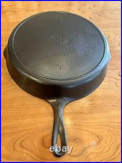 Griswold Cast Iron Skillet #12 Small Block Logo With Heat Ring 719 D Erie PA