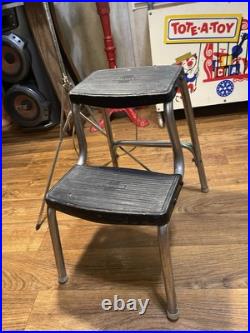 Griswold Cast Iron Step Stool Vintage Antique Natural Patina Beautiful