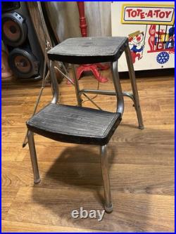 Griswold Cast Iron Step Stool Vintage Antique Natural Patina Beautiful