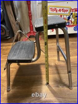 Griswold Cast Iron Step Stool Vintage Antique Natural Patina Beautiful