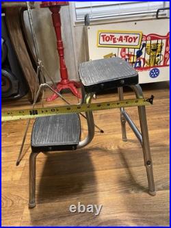 Griswold Cast Iron Step Stool Vintage Antique Natural Patina Beautiful