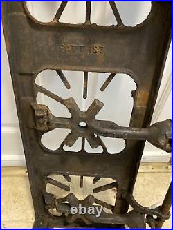Griswold Erie PA No 203, 3 Burner Table Top Cast Iron Camping Gas Stove Antique