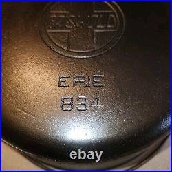 Griswold Erie Slant Logo No 9 Dutch Oven PN. 834 No Lid