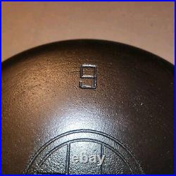 Griswold Erie Slant Logo No 9 Dutch Oven PN. 834 No Lid