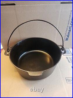 Griswold Erie Slant Logo No 9 Dutch Oven PN. 834 No Lid