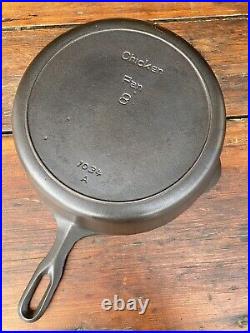 Griswold Iron Mountain #8 Cast Iron Chicken Fryer