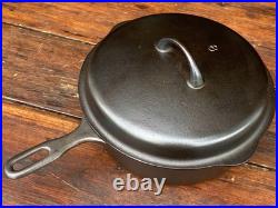 Griswold Iron Mountain #8 Cast Iron Chicken Fryer with Lid