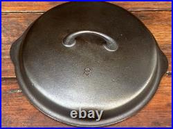 Griswold Iron Mountain #8 Cast Iron Chicken Fryer with Lid