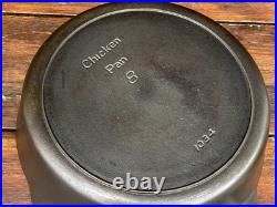 Griswold Iron Mountain #8 Cast Iron Chicken Fryer with Lid