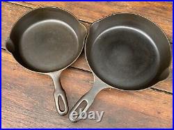 Griswold Iron Mountain Matching Skillet Set 3-12