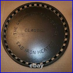 HTF Griswold Cast Iron Sad Iron Heater Classic Erie, PA