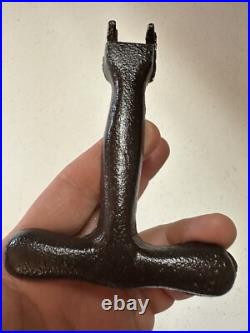 HUGE CAST IRON PRIVATE COLLECTION WOOD STOVE LID COVER LIFTERS Unusual