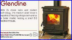 Hamco Glendine Stove Boiler Model Multi Fuel Cast Iron Wood Burning Fire New