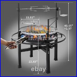 Heavy Duty Cast Iron Charcoal Grill Tabletop BBQ Grill Stove for Camping Picnic