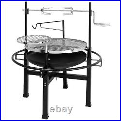 Heavy Duty Cast Iron Charcoal Grill Tabletop BBQ Grill Stove for Camping Picnic