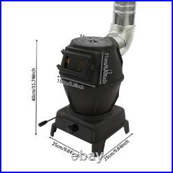 Heavy-Duty Cast Iron Heating Stove, Camping Stove, Portable Cast Iron Wood Stove