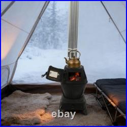 Heavy-Duty Cast Iron Heating Stove, Camping Stove, Portable Cast Iron Wood Stove
